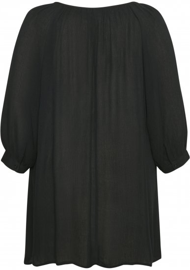 Kaffe Curve Ami Manga 3/4 Túnica Negro intenso - Camisetas - 