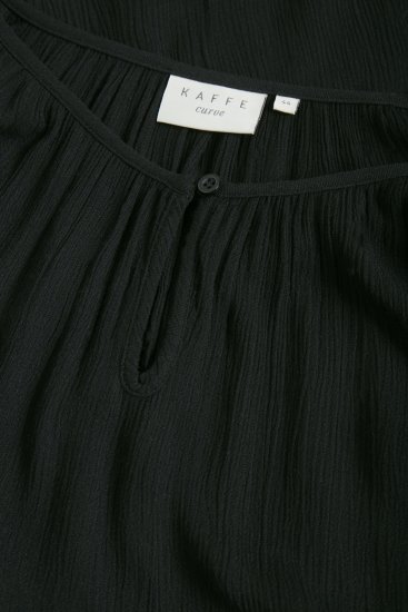 Kaffe Curve Ami Manga 3/4 Túnica Negro intenso - Camisetas - 