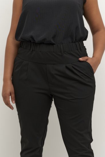 Kaffe Curve Jia Pantalones Negro intenso - Vaqueros & Pantalones de Mujer Tallas Grandes – Plus Size - 