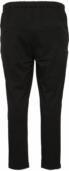 Kaffe Curve Jia Pantalones con cinturón Negro intenso - Vaqueros & Pantalones de Mujer Tallas Grandes – Plus Size - 