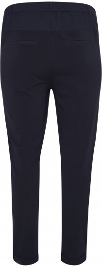 Kaffe Curve Jia Pantalones con cinturón Azul marino medianoche - Vaqueros & Pantalones de Mujer Tallas Grandes – Plus Size - 