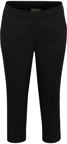 Kaffe Curve Sakira Pantalones cropped Negro intenso - Vaqueros & Pantalones de Mujer Tallas Grandes – Plus Size - 