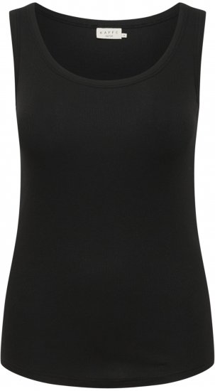 Kaffe Curve Carina Top de tirantes Negro intenso - Camisetas - 