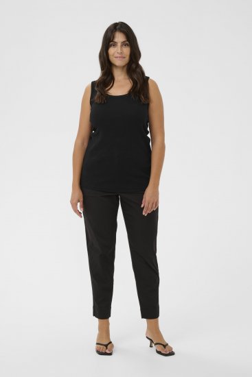 Kaffe Curve Carina Top de tirantes Negro intenso - Camisetas - 