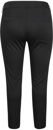 Kaffe Curve Leana Pantalones Chino 7/8 Negro Profundo - Vaqueros & Pantalones de Mujer Tallas Grandes – Plus Size - 