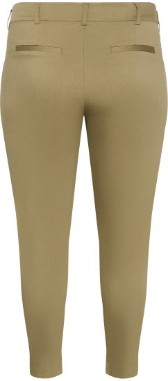 Kaffe Curve Leana Pantalones Chino 7/8 Roble Petrificado - Vaqueros & Pantalones de Mujer Tallas Grandes – Plus Size - 