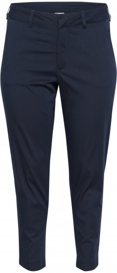 Kaffe Curve Leana Pantalones Chino 7/8 Azul Marino Medianoche - Vaqueros & Pantalones de Mujer Tallas Grandes – Plus Size - 