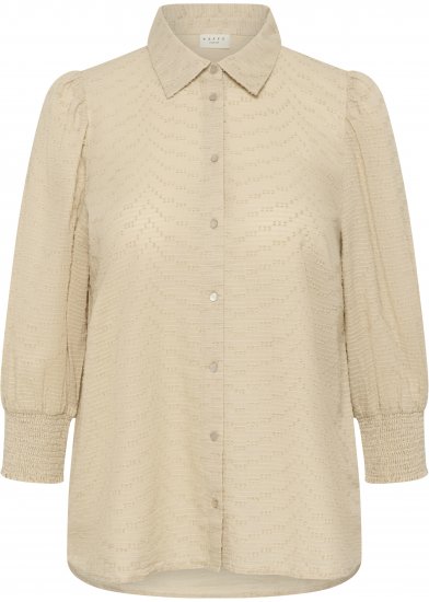 Kaffe Curve Penelopia Shirt Feather Grey - Blusas tipo camisa - 