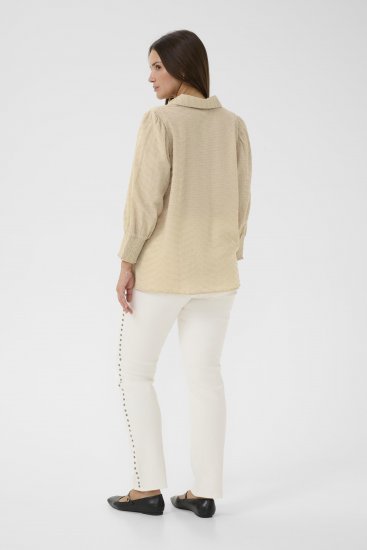 Kaffe Curve Penelopia Shirt Feather Grey - Blusas tipo camisa - 