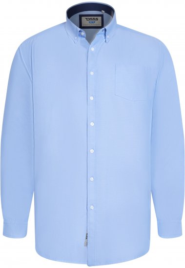 D555 Richard Camisa Oxford De Manga Larga TALL Azul Cielo - TALL camisas - Camisas TALL para hombre alto