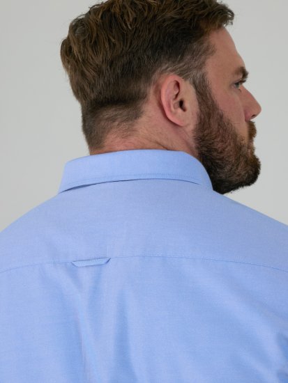 D555 Richard Camisa Oxford De Manga Larga TALL Azul Cielo - TALL camisas - Camisas TALL para hombre alto