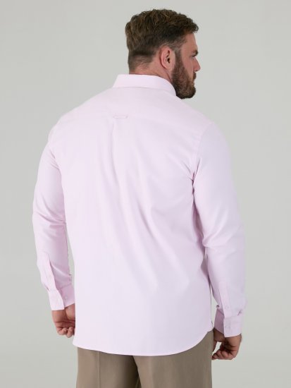 D555 Richard Camisa Oxford De Manga Larga TALL Rosa - TALL camisas - 