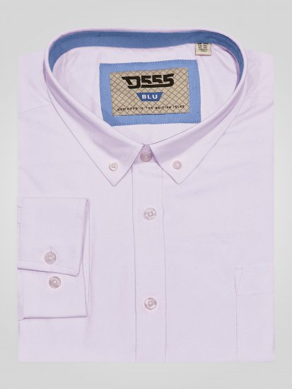 D555 Richard Camisa Oxford De Manga Larga TALL Rosa - TALL camisas - 
