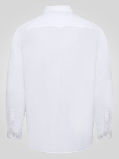 D555 Richard Camisa Oxford De Manga Larga TALL Blanca - TALL camisas - 