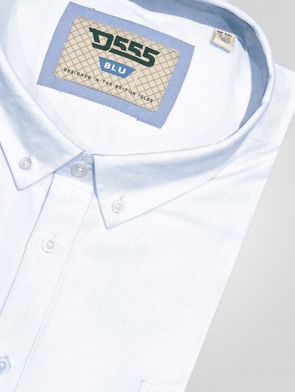 D555 Richard Camisa Oxford De Manga Larga TALL Blanca - TALL camisas - 