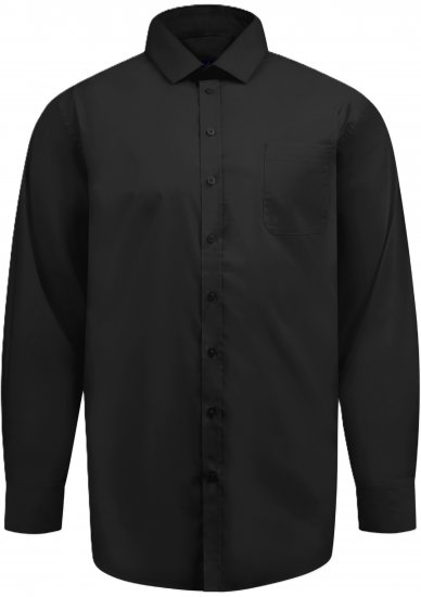 D555 Oliver Camisa Elástica De Manga Larga Resistente A Las Manchas Y Sin Plancha Negra - Camisas - Camisas 2XL-10XL