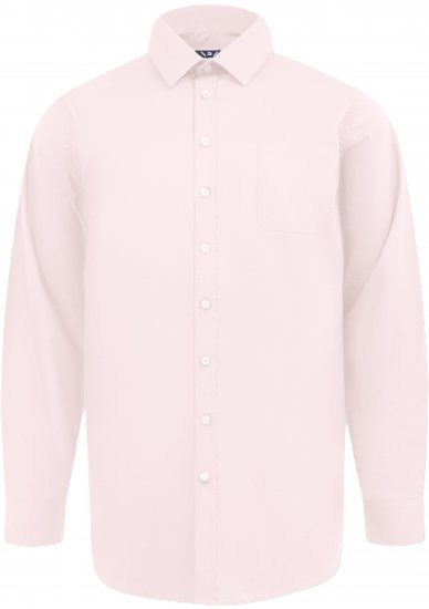 D555 Oliver Camisa Elástica De Manga Larga Resistente A Las Manchas Y Sin Plancha Rosa - Camisas - Camisas 2XL-10XL