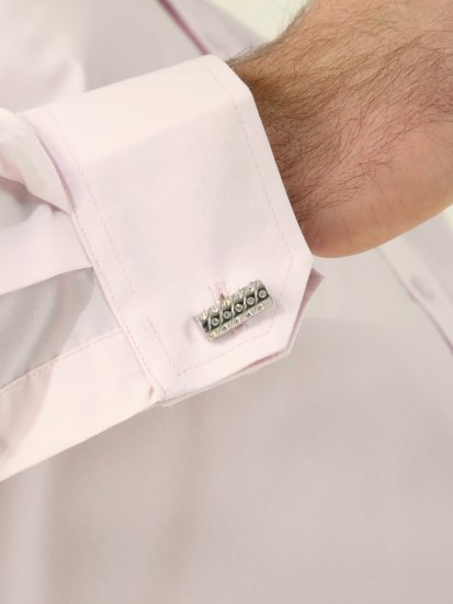D555 Oliver Camisa Elástica De Manga Larga Resistente A Las Manchas Y Sin Plancha Rosa - Camisas - Camisas 2XL-10XL