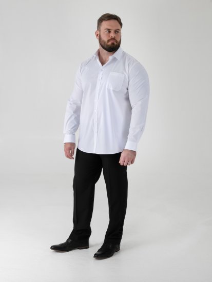 D555 Oliver Camisa Elástica De Manga Larga Resistente A Las Manchas Y Sin Plancha Blanca - Camisas - Camisas 2XL-10XL