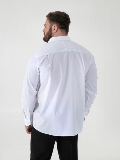 D555 Oliver Camisa Elástica De Manga Larga Resistente A Las Manchas Y Sin Plancha Blanca - Camisas - Camisas 2XL-10XL