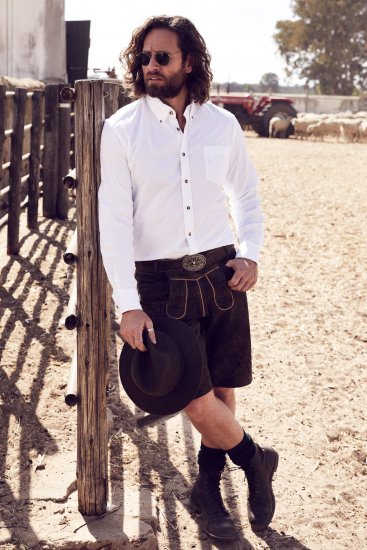 JP1880 Shirt Modern Fit Traditional Stag Horn White - Camisas - Camisas 2XL-10XL