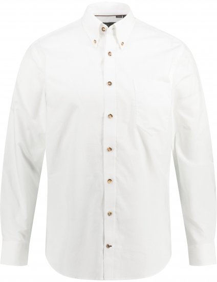 JP1880 Shirt Modern Fit Traditional Stag Horn White - Camisas - Camisas 2XL-10XL