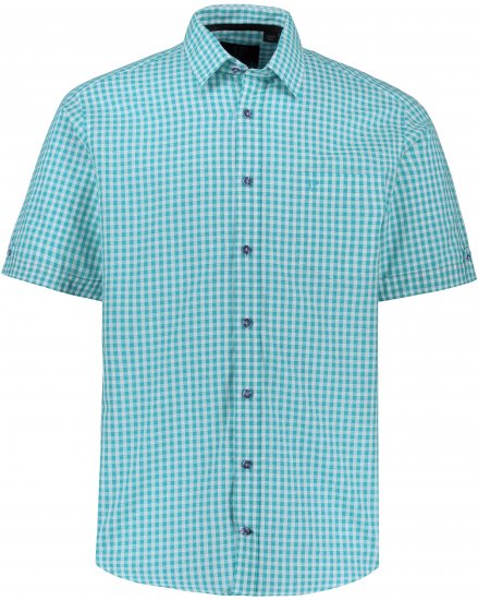 JP1880 Shirt Traditional Short Sleeve Turquoise - Camisas - Camisas 2XL-10XL