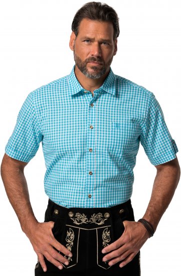JP1880 Shirt Traditional Short Sleeve Turquoise - Camisas - Camisas 2XL-10XL