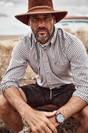 JP1880 Shirt Checked Traditional Long Sleeve Olive Green - Ropa de fiesta - Ropa de fiesta – Para celebrar con estilo y comodidad