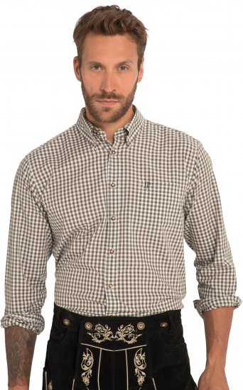 JP1880 Shirt Checked Traditional Long Sleeve Olive Green - Ropa de fiesta - Ropa de fiesta – Para celebrar con estilo y comodidad