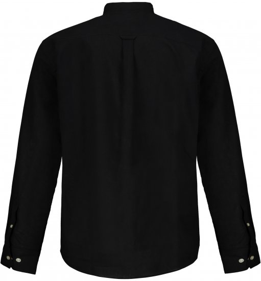 JP1880 Shirt Linen Blend Long Sleeve Black TALL - ROPA DE HOMBRE MT-6XLT - Tamaños de talle alto