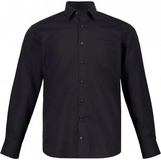 JP1880 Shirt Business Kent Collar Long Sleeve Black TALL - ROPA DE HOMBRE MT-6XLT - Tamaños de talle alto