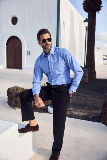 JP1880 Shirt Business Comfort Fit Light Blue TALL - ROPA DE HOMBRE MT-6XLT - Tamaños de talle alto