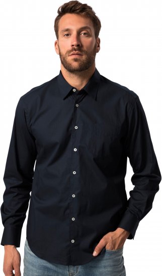 JP1880 Shirt Long Sleeve Modern Fit Navy Blue TALL - ROPA DE HOMBRE MT-6XLT - Tamaños de talle alto