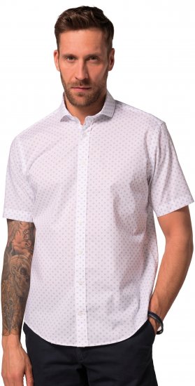 JP1880 Business Modern Fit Short Sleeve Shirt TALL Off-White - TALL camisas - 