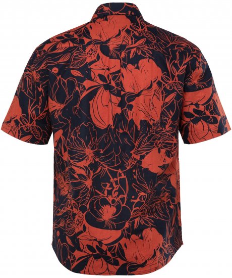 JP1880 Shirt Short Sleeve Linen Blend Red - Camisas - Camisas 2XL-10XL