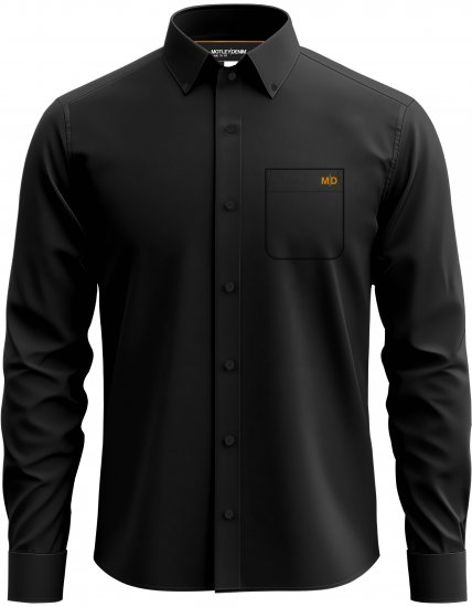 Motley Denim Lisbon Long Sleeve Shirt Black - Camisas - Camisas 2XL-10XL