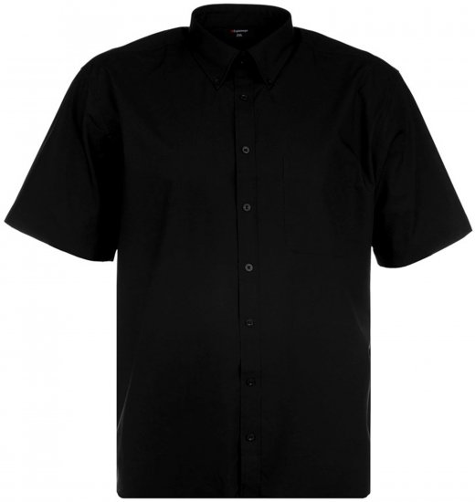 Espionage SH149 Plain Short Sleeve Shirt Black - Camisas de manga corta - Camisas Manga Corta Tallas Grandes