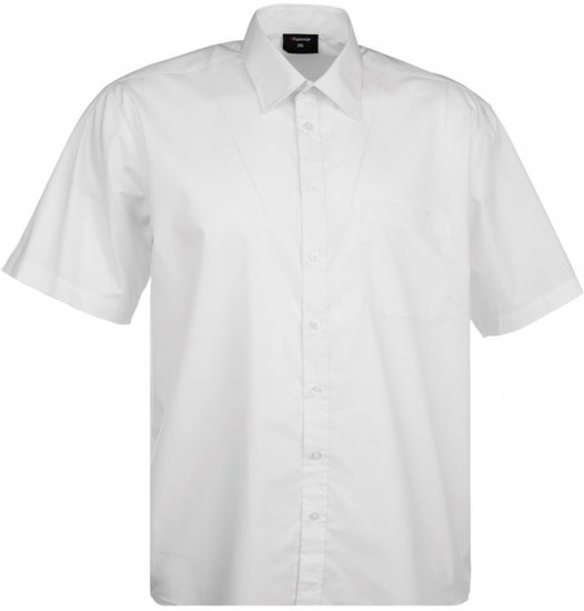 Espionage SH149 Short Sleeve Shirt White - Camisas - Camisas 2XL-10XL
