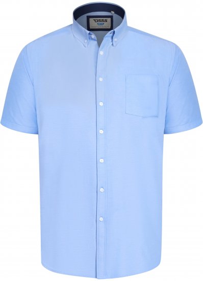 D555 James Camisa Oxford De Manga Corta TALL Azul Cielo - TALL camisas - Camisas TALL para hombre alto