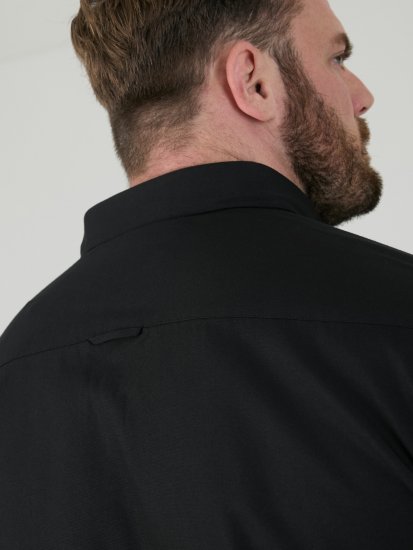 D555 James Camisa Oxford De Manga Corta TALL Negra - TALL camisas - 