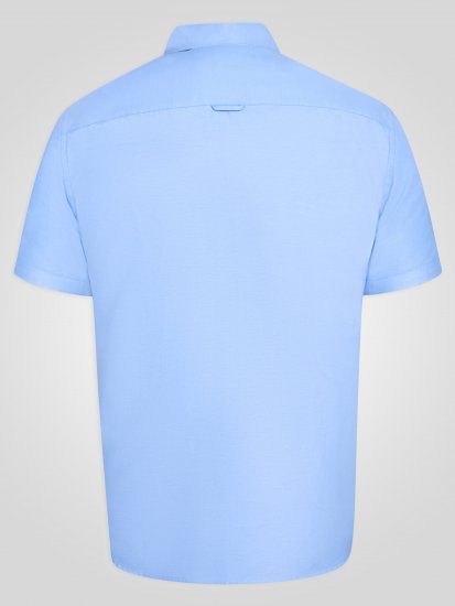 D555 James Camisa Oxford De Manga Corta TALL Azul Cielo - TALL camisas - Camisas TALL para hombre alto