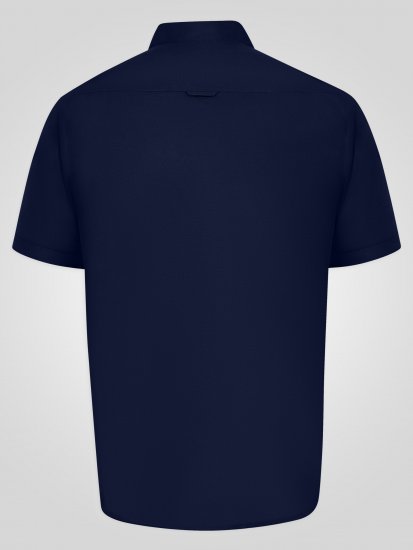D555 James Camisa Oxford De Manga Corta TALL Azul Marino - TALL camisas - Camisas TALL para hombre alto