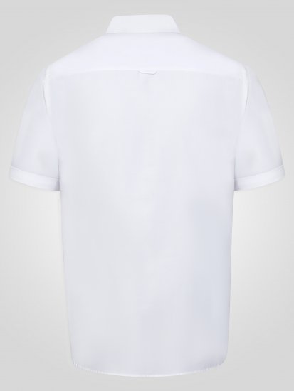 D555 James Camisa Oxford De Manga Corta TALL Blanca - TALL camisas - 
