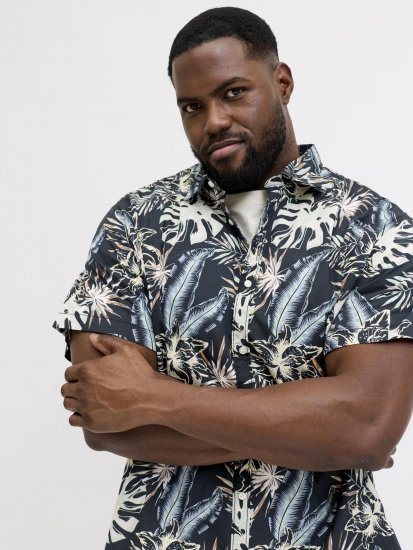 Jack & Jones Honolulu Short Sleeve Resort Shirt Black - Camisas - Camisas 2XL-10XL