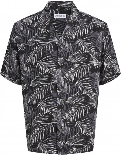 Jack & Jones Jeff Resort Short Sleeve Shirt Black - Camisas - Camisas 2XL-10XL