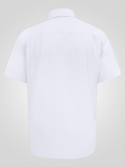 D555 Lucas Camisa Elástica De Manga Corta Resistente A Las Manchas Y Sin Plancha Blanca - Camisas - Camisas 2XL-10XL