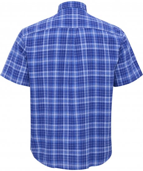 North Latitude 51145 Checked Short Sleeve Shirt Cobolt Blue - Camisas de manga corta - Camisas Manga Corta Tallas Grandes