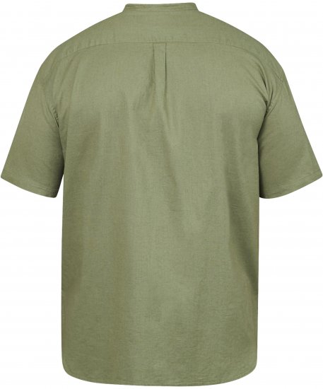 North Latitude 61109 Camisa de Manga Corta con Cuello Mao Verde Oliva - Camisas - Camisas 2XL-10XL
