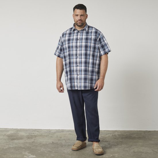North Latitude 61115 Camisa a Cuadros Cuerpo Extra Largo Azul Marino - Camisas - Camisas 2XL-10XL